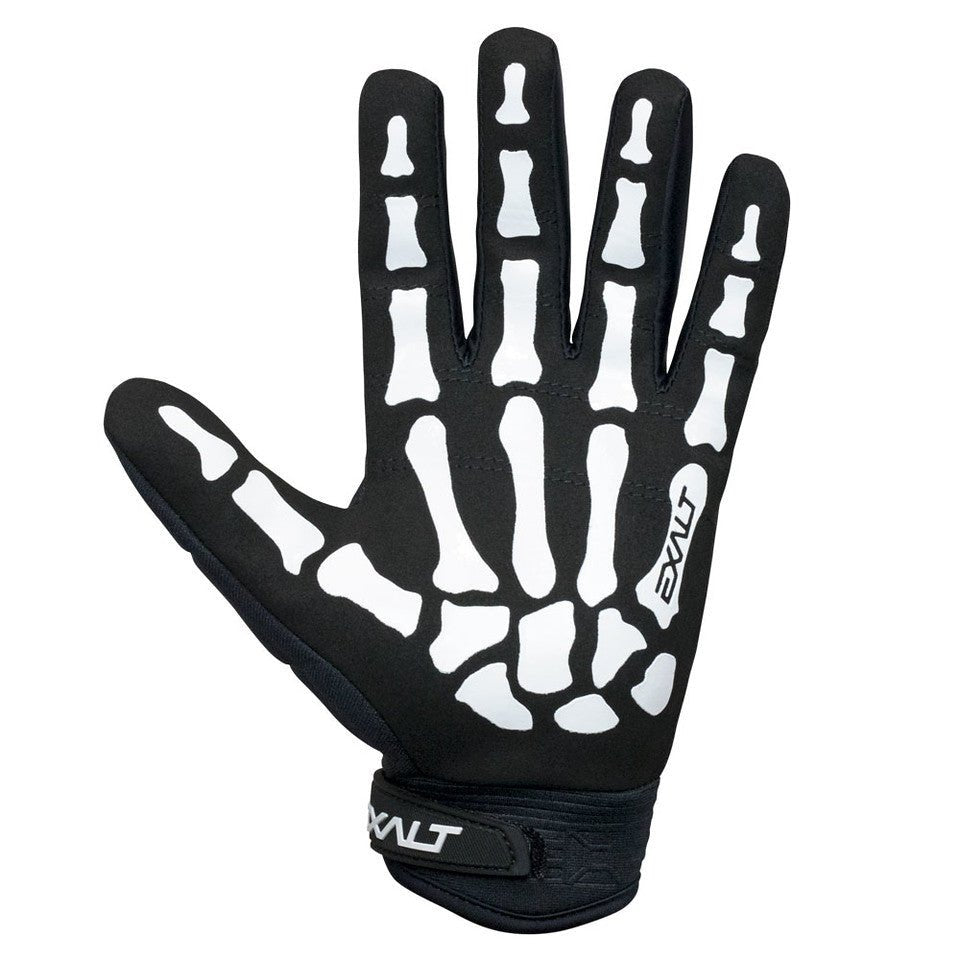 Exalt Death Grip Fullfinger Handschuhe - Schwarz / Weiß - Paintball Buddy