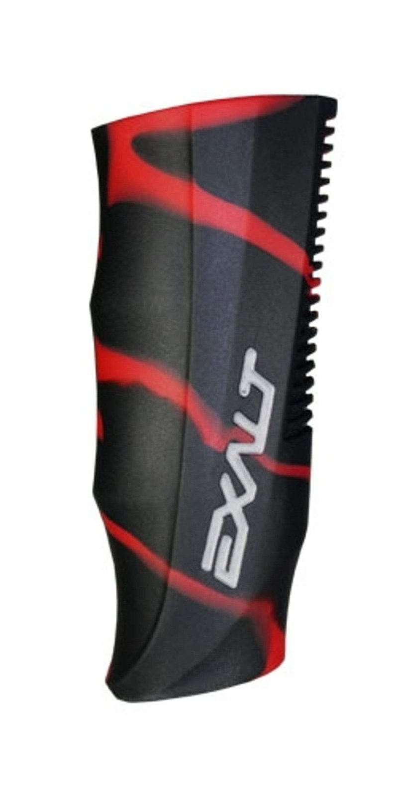 Exalt DLX Luxe Regulator Grip Gummi Cover - Schwarz, Rot - Paintball Buddy