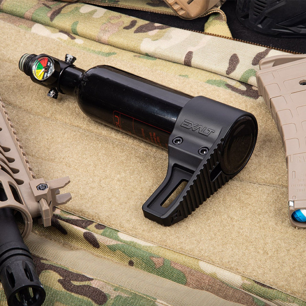 Exalt Paintball Clamping Mini Tank Stock - Schwarz - Paintball Buddy