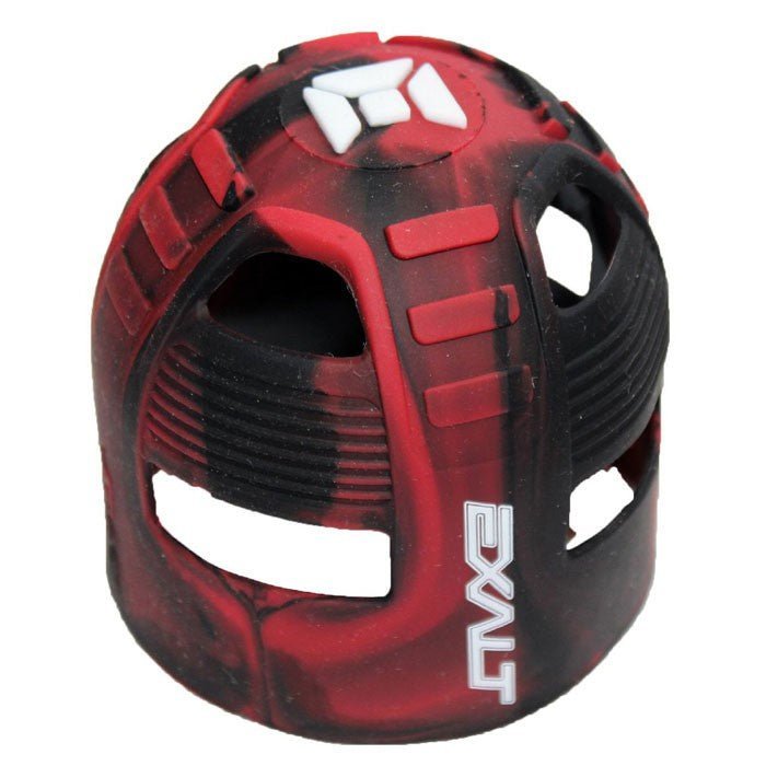 Exalt Tank Grip - Schwarz Rot - Paintball Buddy