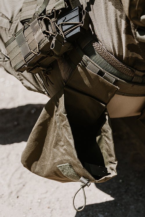 Faltbarer Molle Abwurfsack für Magazine - Olive - Paintball Buddy