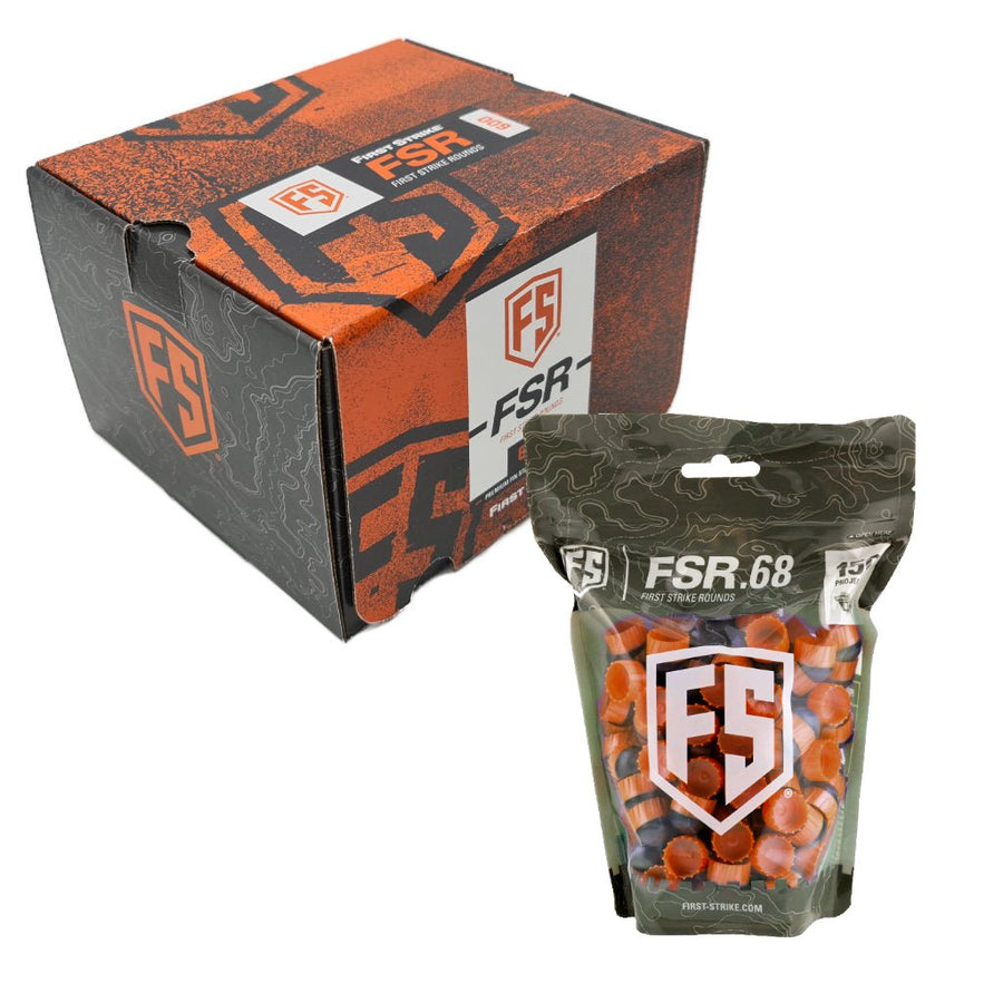 First Strike Rounds cal.68 Paintballs 600er Kiste - Orange - Paintball Buddy