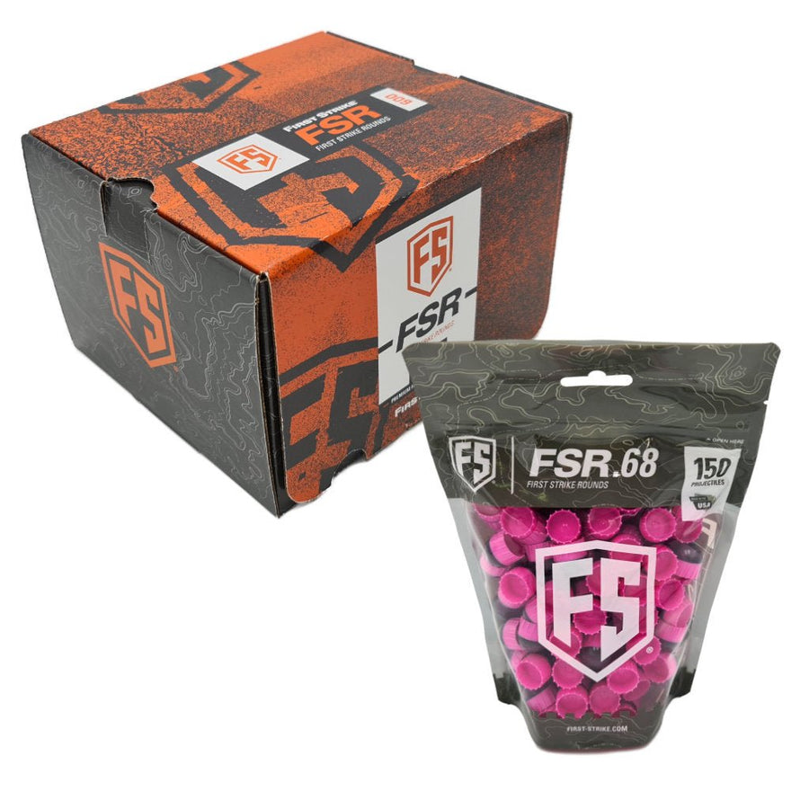 First Strike Rounds cal.68 Paintballs 600er Kiste - Pink - Paintball Buddy