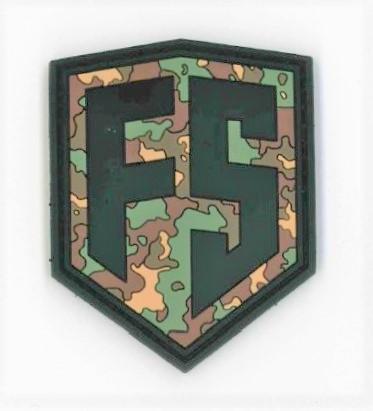 First Strike Shield Patch - Black Camo - Paintball Buddy