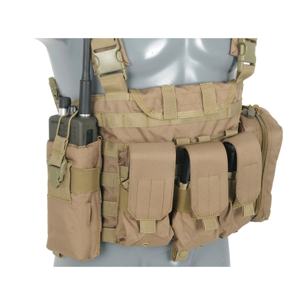 Force Recon Chest Rig - Coyote - Paintball Buddy