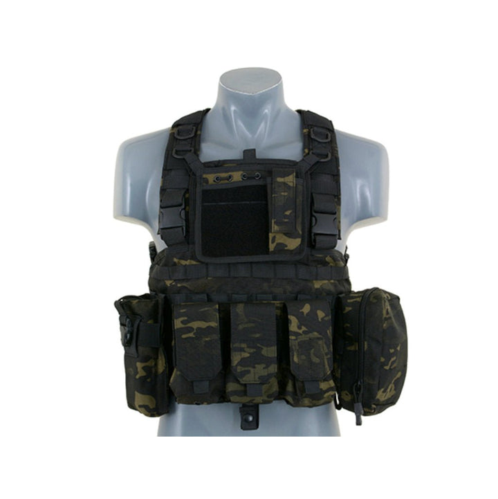 Force Recon Chest Rig - Multicam Black - Paintball Buddy