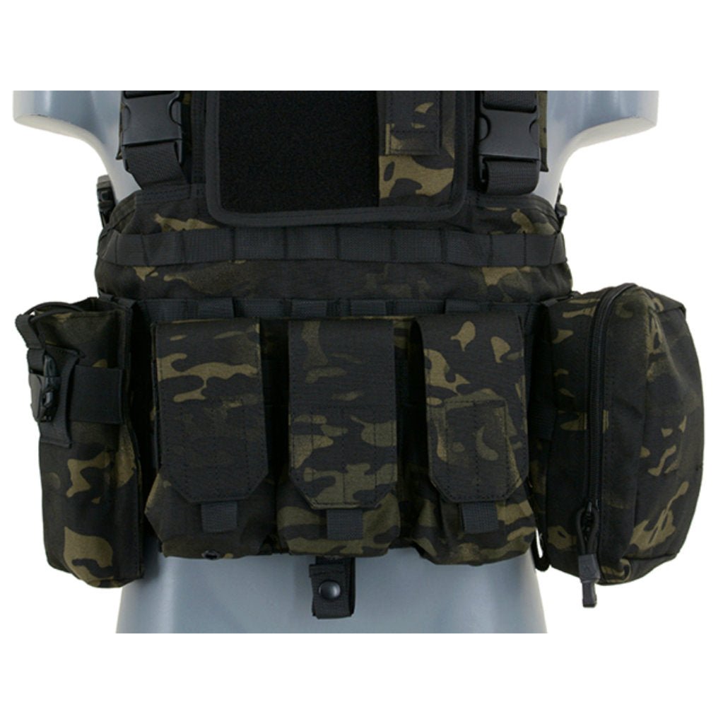 Force Recon Chest Rig - Multicam Black - Paintball Buddy