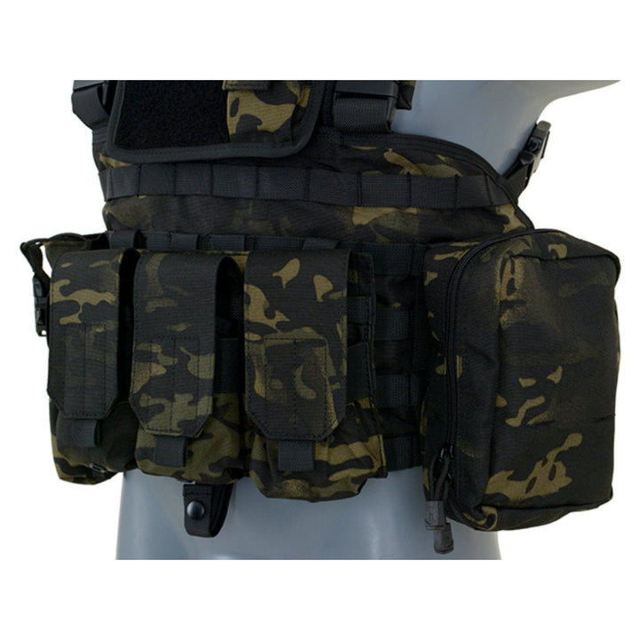 Force Recon Chest Rig - Multicam Black - Paintball Buddy