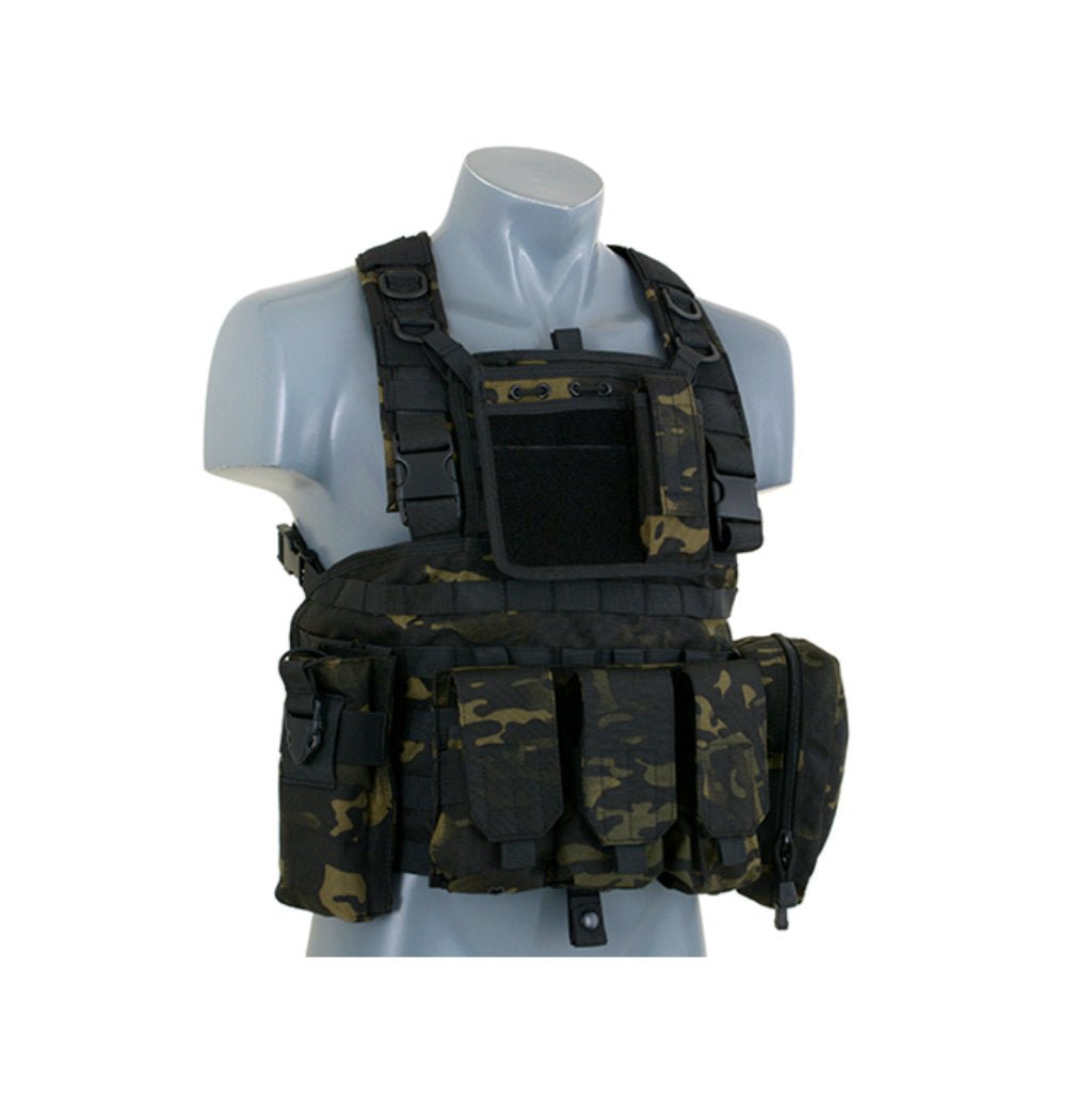 Force Recon Chest Rig - Multicam Black - Paintball Buddy