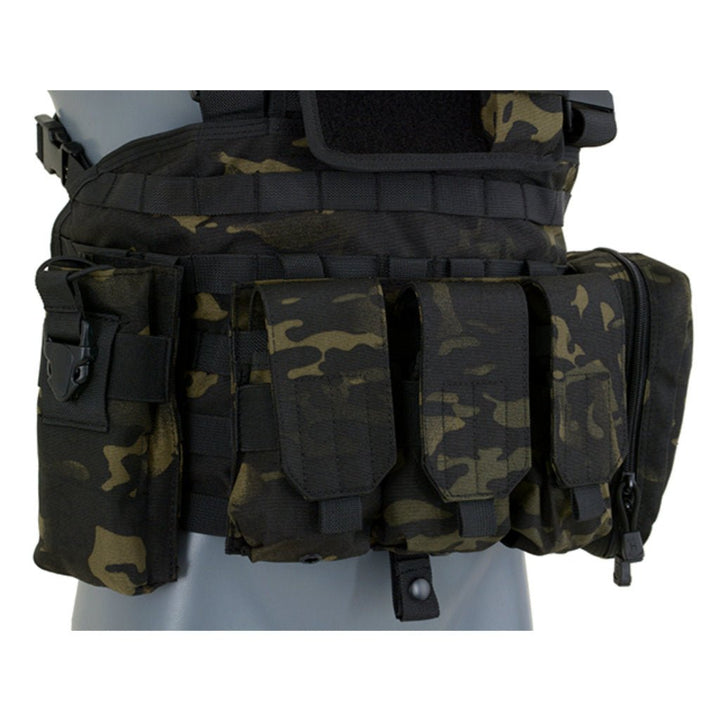 Force Recon Chest Rig - Multicam Black - Paintball Buddy