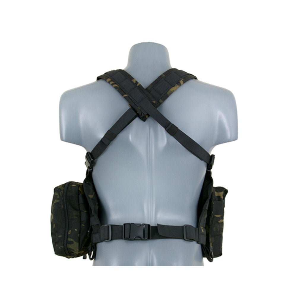 Force Recon Chest Rig - Multicam Black - Paintball Buddy