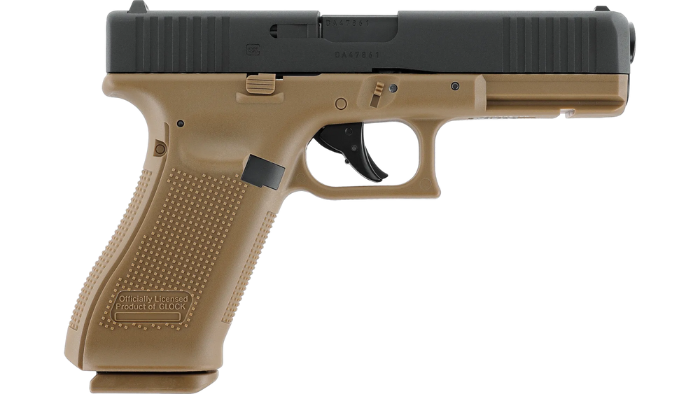 Glock 17 Gen5 Airsoft Pistole 6mm BB <2,0 Joule Black Coyote - Paintball Buddy