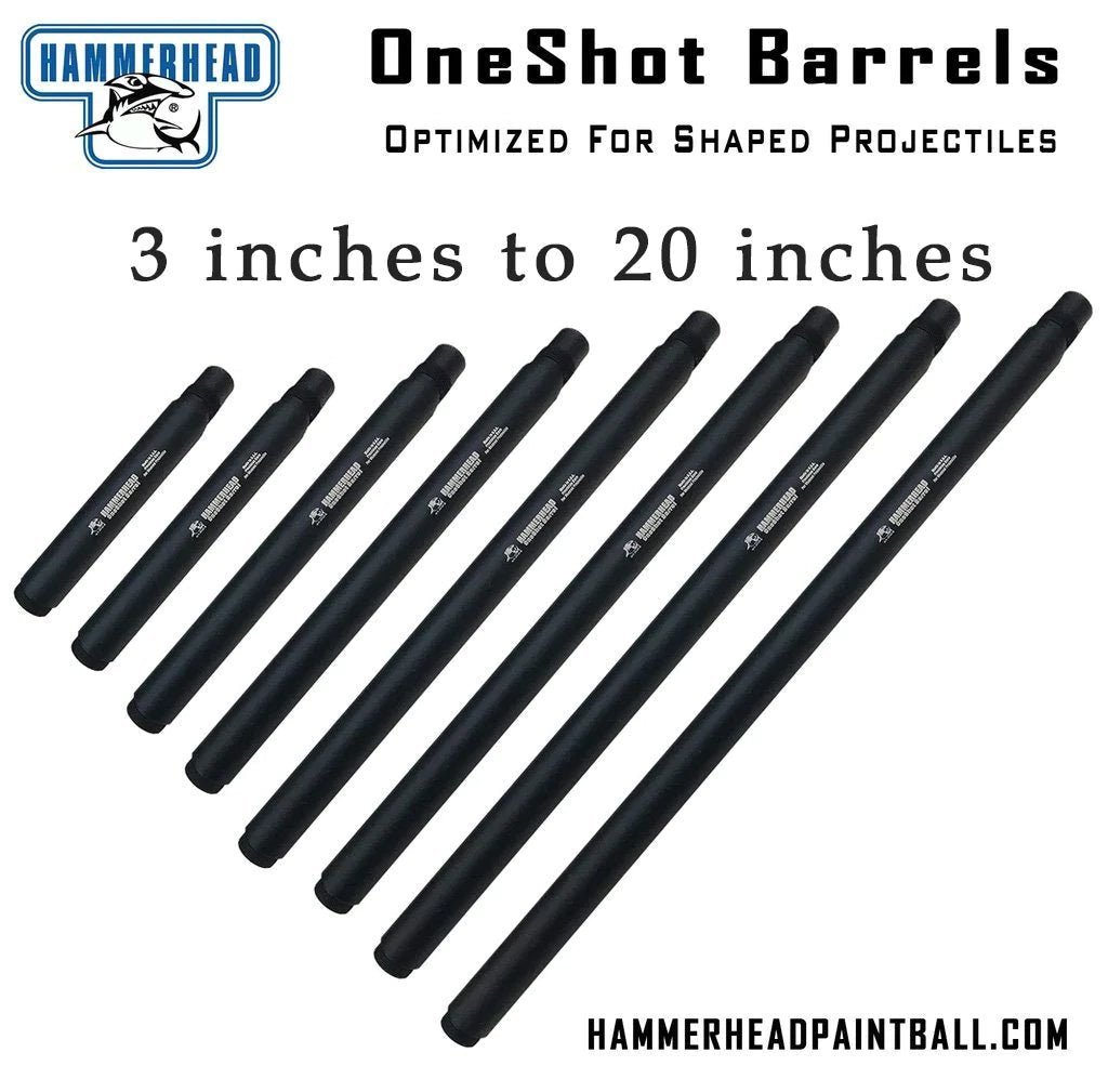 Hammerhead OneShot EMF100 Optimized Lauf mit Zügen und Feldern - Cocker - Paintball Buddy