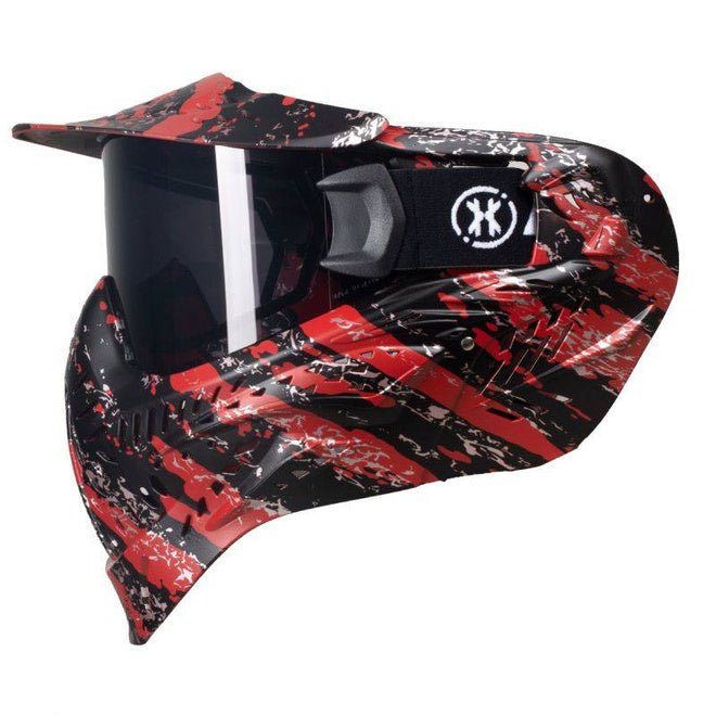 HK Army HSTL Thermal Paintballmaske - Fracture Black Red