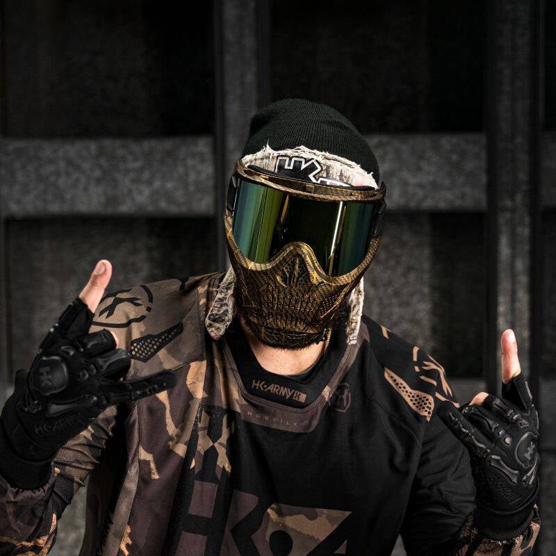 HK Army HSTL Thermal Paintballmaske Skull Punisher - Gold