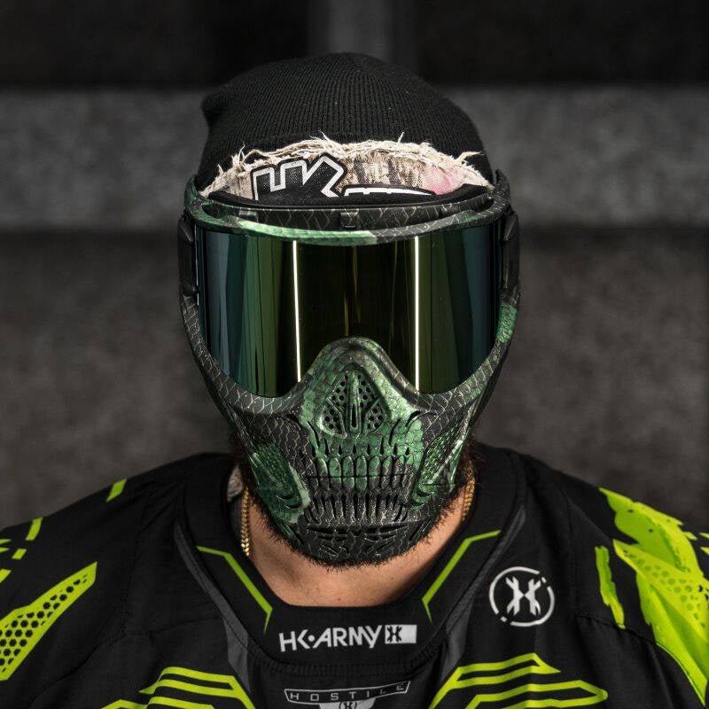 HK Army HSTL Thermal Paintballmaske Skull Punisher - Snake Green - Paintball Buddy