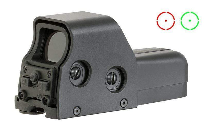 Holo Sight Visier 551 grün/rot Punkt 105 mm - Schwarz - Paintball Buddy