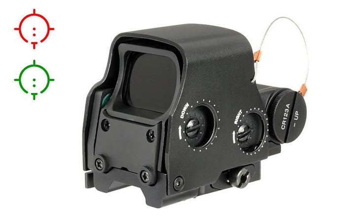 Holo Sight Visier 558 grün/rot Punkt 90 mm - Schwarz - Paintball Buddy