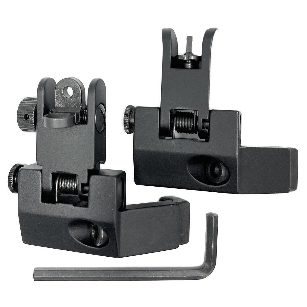 Iron Sights Flip up Canted Offset - Schwarz - Paintball Buddy