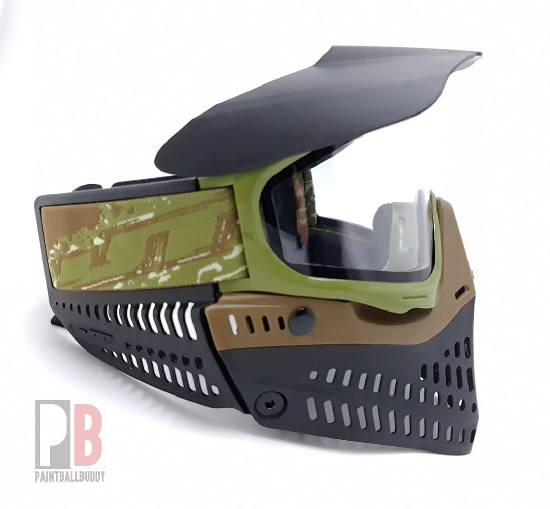 JT Proflex Thermal Paintball Maske - Olive, Brown - Paintball Buddy