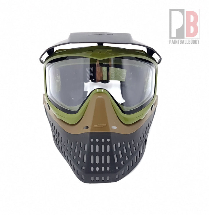 JT Proflex Thermal Paintball Maske - Olive, Brown - Paintball Buddy