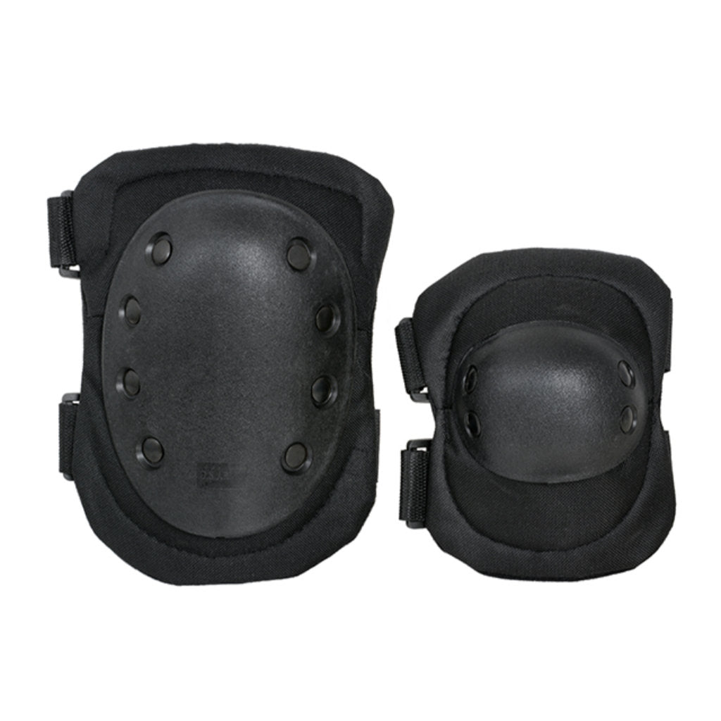 Knee & Elbow Pads Set - Schwarz - Paintball Buddy