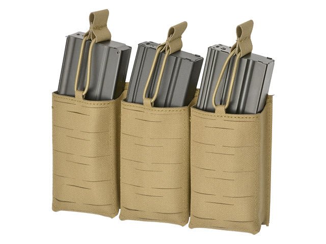 Laser - Cut Panel mit 3 AR15 Magazintaschen - Coyote - Paintball Buddy