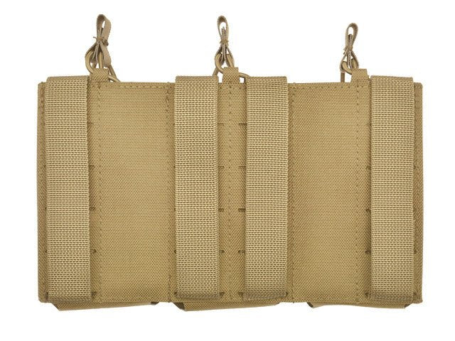 Laser - Cut Panel mit 3 AR15 Magazintaschen - Coyote - Paintball Buddy