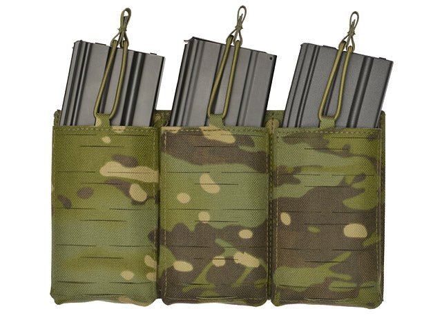 Laser - Cut Panel mit 3 AR15 Magazintaschen - Multicam Tropic - Paintball Buddy