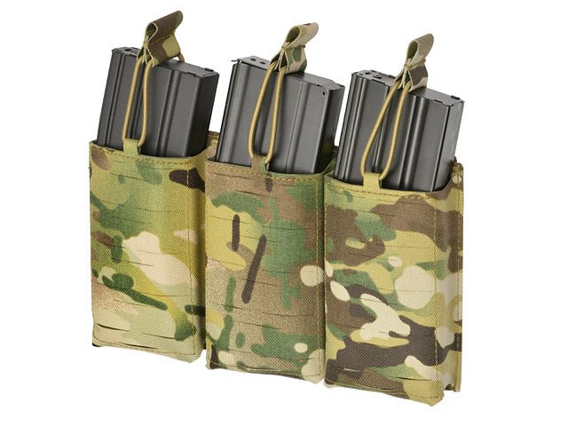Laser - Cut Panel mit 3 AR15 Magazintaschen - Multicamo - Paintball Buddy
