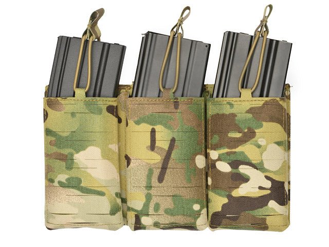 Laser - Cut Panel mit 3 AR15 Magazintaschen - Multicamo - Paintball Buddy