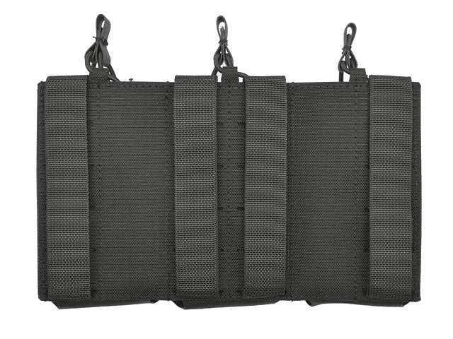 Laser - Cut Panel mit 3 AR15 Magazintaschen - Schwarz - Paintball Buddy