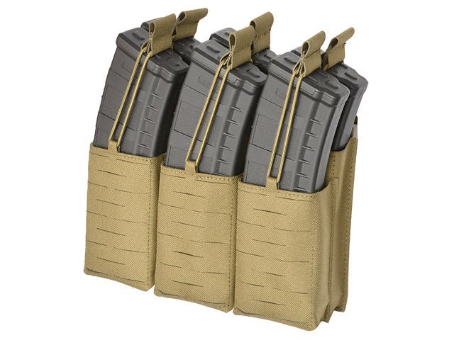 Laser - Cut Panel mit 6 AR15/AK Magazintaschen - Coyote - Paintball Buddy