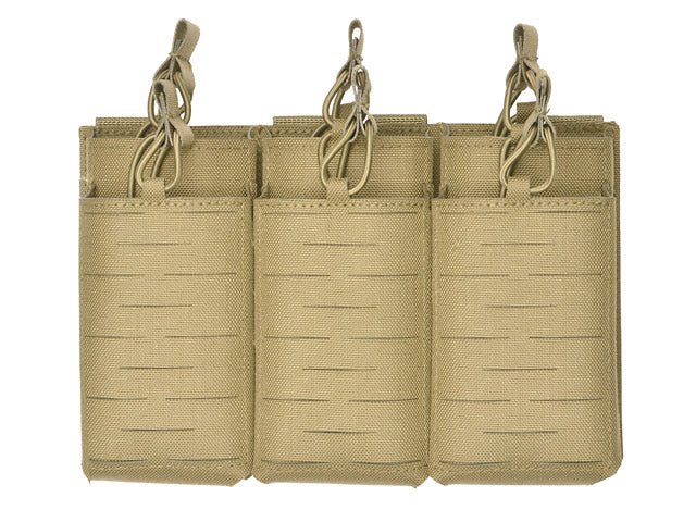 Laser - Cut Panel mit 6 AR15/AK Magazintaschen - Coyote - Paintball Buddy