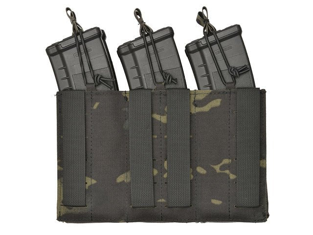 Laser - Cut Panel mit 6 AR15/AK Magazintaschen - Multicam Black - Paintball Buddy