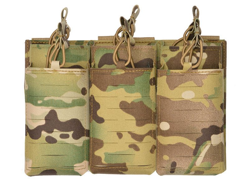 Laser - Cut Panel mit 6 AR15/AK Magazintaschen - Multicamo - Paintball Buddy