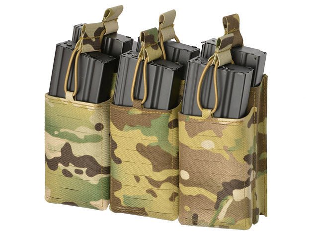 Laser - Cut Panel mit 6 AR15/AK Magazintaschen - Multicamo - Paintball Buddy