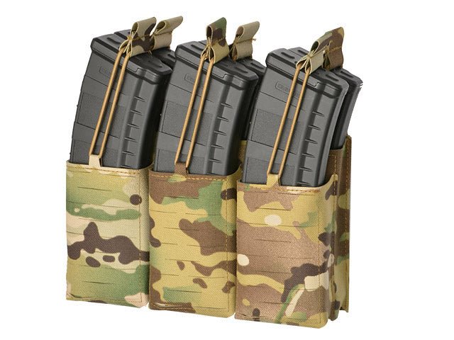 Laser - Cut Panel mit 6 AR15/AK Magazintaschen - Multicamo - Paintball Buddy