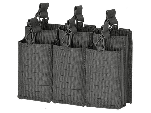 Laser - Cut Panel mit 6 AR15/AK Magazintaschen - Schwarz - Paintball Buddy