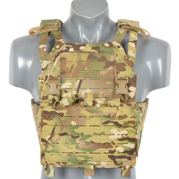 Laser - Cut Recon Plate Carrier inkl AR15 AK Mag Pouches - Multicam - Paintball Buddy