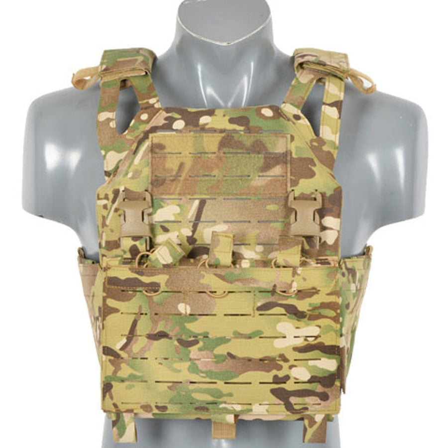 Laser - Cut Recon Plate Carrier inkl AR15 AK Mag Pouches - Multicam - Paintball Buddy