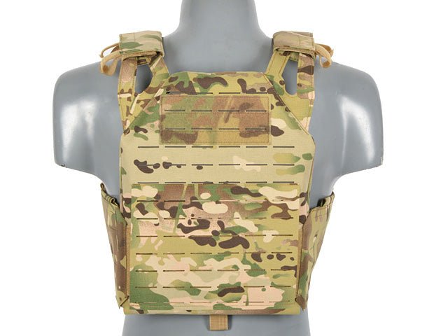 Laser - Cut Recon Plate Carrier inkl AR15 AK Mag Pouches - Multicam - Paintball Buddy