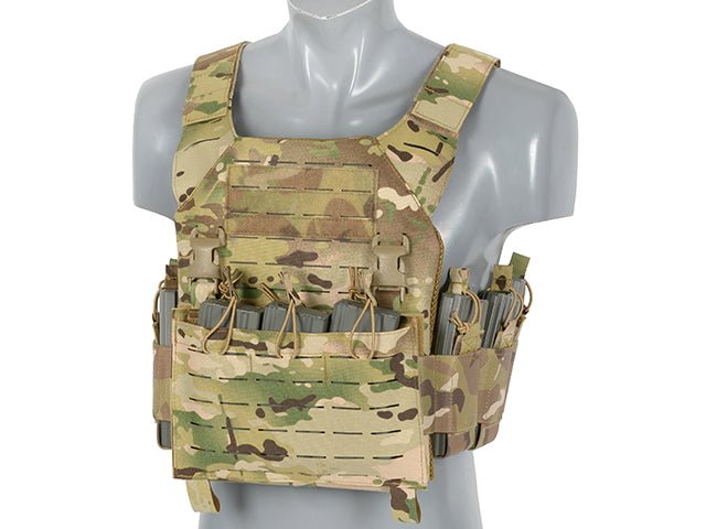 Laser - Cut Recon Plate Carrier inkl AR15 AK Mag Pouches - Multicam - Paintball Buddy