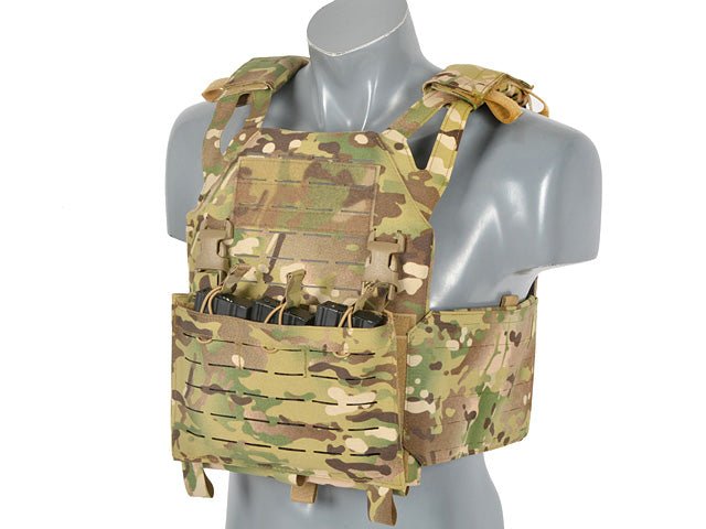 Laser - Cut Recon Plate Carrier inkl AR15 AK Mag Pouches - Multicam - Paintball Buddy