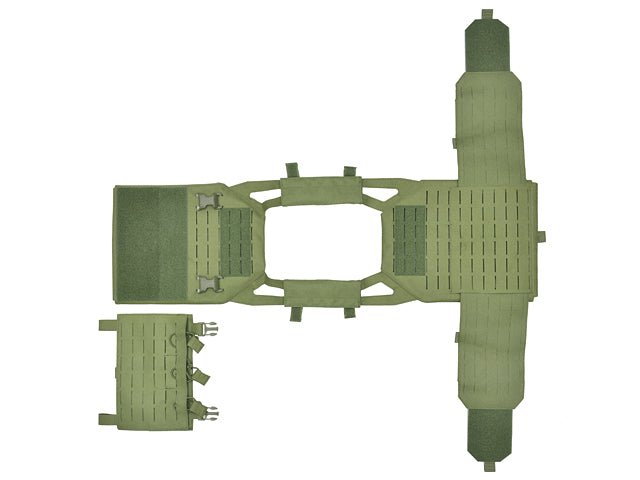 Laser - Cut Recon Plate Carrier inkl AR15 AK Mag Pouches - Multicam - Paintball Buddy