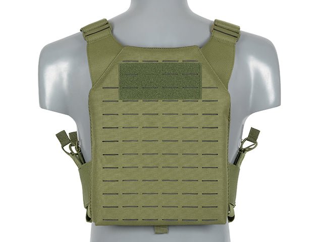 Laser - Cut Recon Plate Carrier inkl AR15 AK Mag Pouches - Oliv - Paintball Buddy