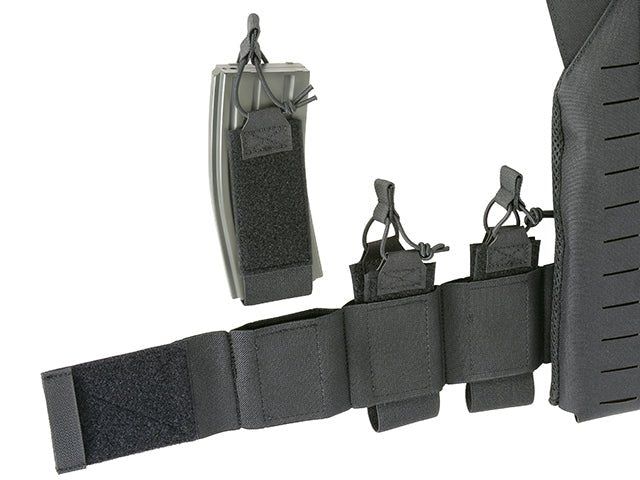 Laser - Cut Recon Plate Carrier inkl AR15 AK Mag Pouches - Schwarz - Paintball Buddy