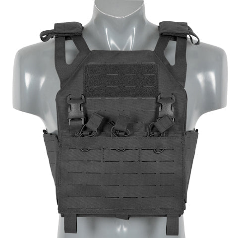 Laser - Cut Recon Plate Carrier inkl AR15 AK Mag Pouches - Schwarz - Paintball Buddy