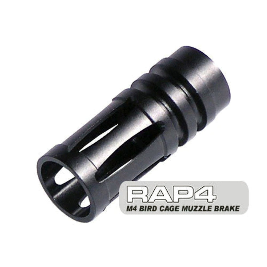 M4 Bird Cage Muzzle Brake - 22mm Gewinde - Paintball Buddy