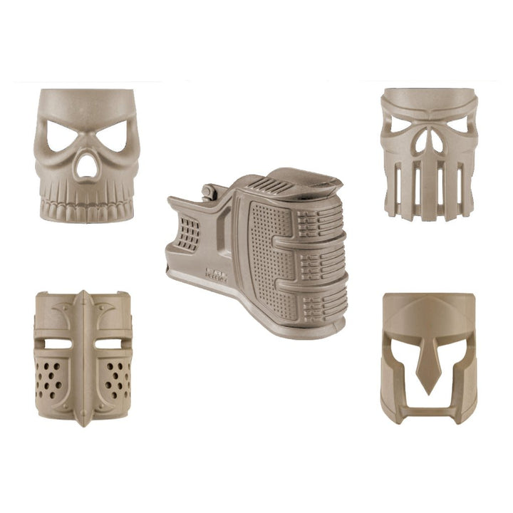 Mag Well Grip with 4 extra Masks Mojo - Tan - Paintball Buddy